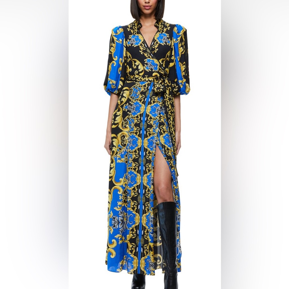 alice + olivia Alisa Wrap Alisa Shirt Dress🔥NEW